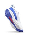 WILSON Rush Pro Lite Men's Tennis Shoe - White/Amparo Blue/Safety Yellow, Size 9.5 US