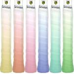Tannius Tacky Tennis Racket Grip Tape, 6 Pack Tennis Grips, Absorbent and Enhanced Tennis Racquet Overgrip Tape（Gradient Color