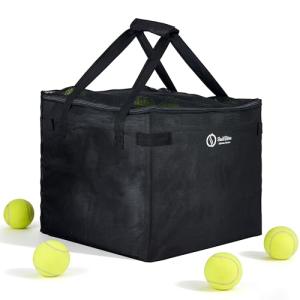 ShelfElites Tennis Ball Bag - Large Capacity 160 Ball Detachable Hopper Bag with Side Pockets, Waterproof Oxford for Court Training, Multi-Sport Use & Storage