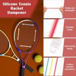 Bettoor 12Pcs Tennis Racket Dampener, Tennis Sport Racket Shock Absorbers to Reduce Vibration, Tennis Racquet Vibration Dampener, Sports Favors Racquet Accessories for Tennis Player (4 Colors)