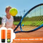 Soulchen 1 Pack Tennis Ball Pressurizer - Tennis Ball Storage Canister Holds 3 Balls Under 14 Psi Pressure, Reusable Stuff for Bounce Retention, Lightweight & Durable (Orange)
