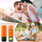 Soulchen 1 Pack Tennis Ball Pressurizer - Tennis Ball Storage Canister Holds 3 Balls Under 14 Psi Pressure, Reusable Stuff for Bounce Retention, Lightweight & Durable (Orange)