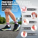 Men's Orthopedic Casual Hiking Athletic Walking Shoes: Plantar Fasciitis Bunions Recovery Arch Support Flat Feet for Running Workout, Slip On Foot Pain Relief Fit Hammer Toes Black Size 10