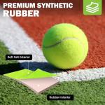 FURWEY Tennis Balls, 24/36/80 Pack Bulk Tennis Balls Pressureless Tennis Ball, Come with Mesh Bag for Easy Transport,Pet Dog Playing Balls, Good for Beginner Training Ball