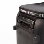 Titan ONE Tennis Ball Machine with 130-Ball Capacity & Internal Oscillation | Remote Control via Free App, 80 MPH Speed, Portable with Trolley Handle & Wheels