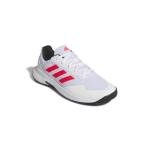 adidas Men's Gamecourt 2.0 Tennis Sneaker, White/Lucid Red/Black, 7