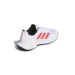 adidas Men's Gamecourt 2.0 Tennis Sneaker, White/Lucid Red/Black, 7