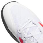 adidas Men's Gamecourt 2.0 Tennis Sneaker, White/Lucid Red/Black, 7