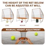 MR Tennis Ball Return Net 7’x6’, Freestanding Tennis Training Net, Multi-Sport Training Return Net for Tennis, Pickleball, Softball, Baseball Compatible w/Toss Machine