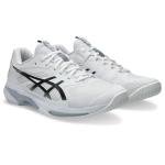 ASICS Men's Solution Speed FlyteFoam 4 Tennis Shoes, 11.5, White/Black