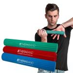 THERABAND FlexBar, Tennis Elbow Therapy Bar, Relieve Tendonitis Pain & Improve Grip Strength, Resistance Bar for Golfers Elbow & Tendinitis, 3 pack, Light-Medium-Heavy, RED/GREEN/BLUE