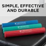 THERABAND FlexBar, Tennis Elbow Therapy Bar, Relieve Tendonitis Pain & Improve Grip Strength, Resistance Bar for Golfers Elbow & Tendinitis, 3 pack, Light-Medium-Heavy, RED/GREEN/BLUE