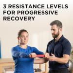 THERABAND FlexBar, Tennis Elbow Therapy Bar, Relieve Tendonitis Pain & Improve Grip Strength, Resistance Bar for Golfers Elbow & Tendinitis, 3 pack, Light-Medium-Heavy, RED/GREEN/BLUE