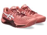 ASICS Women's Gel-Resolution 9 Tennis Shoes, 8, Light Garnet/White