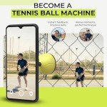 FAIDUE Tennis & Pickleball Fence Phone Mount - Gift Idea for Men and Women - Training Accessories for Boys and Girls - Record Stream and Relive Your Tennis Matches