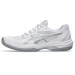 ASICS Women's Game FlyteFoam Tennis Shoes, 8, White/Pure Silver