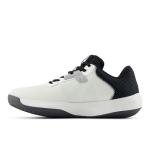 New Balance Women's 696 V6 Tennis Shoe, White/Black, 7.5 M