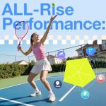 AboveGenius Neon Pink & Blue Tennis Rackets 2 Pack for Adults- 27" Lightweight Aluminum Tennis Racquet Set with 3 Balls & Bag - Stylish Matte Pop-Color Starter Kit for Couples & Friends