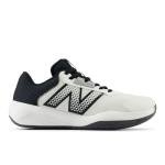 New Balance Women's 696 V6 Tennis Shoe, White/Black, 7.5 M