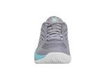 K-Swiss Women's Hypercourt Supreme 2 Tennis Shoe, Lilac Gray/Nimbus Cloud/Neon Purple, 8 M