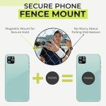 FAIDUE Tennis & Pickleball Fence Phone Mount - Gift Idea for Men and Women - Training Accessories for Boys and Girls - Record Stream and Relive Your Tennis Matches