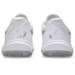 ASICS Women's Game FlyteFoam Tennis Shoes, 8, White/Pure Silver