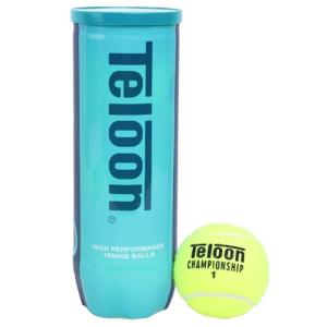 Teloon Championship Tennis Balls - Extra Duty - Regular Duty Felt Pressurized Tennis Balls (Extra 1 Can, 3 Balls)