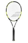 Babolat Evoke 105 Strung Tennis Racquet, Black/Yellow (4 1/4" Grip)
