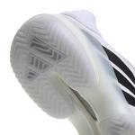 adidas Men's Barricade 1/4 Tennis, White/Black/White, 10