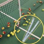 Professional Tennis Net Center Strap with Adjustable Buckle & Rust-Proof Hook Heavy-Duty Center Strap for Secure Net Tension and Height Stability on Tennis Courts