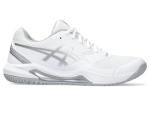 ASICS Women's Gel-Dedicate 8 Tennis Shoes, 8.5, White/Pure Silver