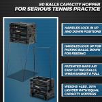 Tourna Ballport Tennis Ball Hopper - Holds 80 Balls
