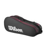 WILSON Advantage 3 Pack Tennis Bag - Black, Holds up to 3 Rackets