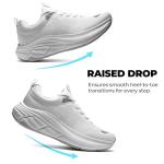 NORTIV 8 Women's Walking Shoes Cushion Comfortable ActiveBreeze Running Tennis Shoes Non-Slip Workout Gym Sports Athletic Breathable Fashion Sneakers,Size 7.5,White,SNWS248W
