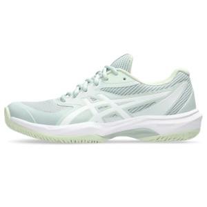 ASICS Women's Game FlyteFoam Tennis Shoes, 8.5, Lichen Rock/White