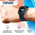 TENEX Ultra Tennis Elbow Brace, Wrist-worn Non-Compression Band, Supports Relief & Recovery from Tennis, Pickleball, Golf, Repetitive Motion, One-size fits Most Men & Women, Pain Shock Absorber