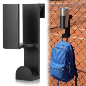 Leinuosen Fence Hook to Hold Cup and Sports Bag, Fence Clips for Backpacks, Hanging Hooks for Dinkball, Tennis, Basebal, Softball, Soccer, Track and Field and Other Sports Gear