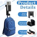 Leinuosen Fence Hook to Hold Cup and Sports Bag, Fence Clips for Backpacks, Hanging Hooks for Dinkball, Tennis, Basebal, Softball, Soccer, Track and Field and Other Sports Gear