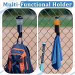 Leinuosen Fence Hook to Hold Cup and Sports Bag, Fence Clips for Backpacks, Hanging Hooks for Dinkball, Tennis, Basebal, Softball, Soccer, Track and Field and Other Sports Gear