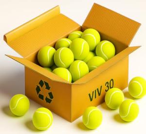 VIV 30 Pack Tennis Balls for Practice & Fun