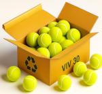 VIV 30 Pack Tennis Balls for Practice & Fun
