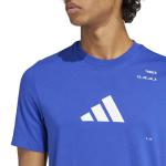 adidas Men's Tennis Category Graphic T-Shirt, Lucid Blue, Medium