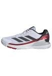 Adidas Mens Crazyquick Lightstrike Padel Tennis, White/Black/Lucid Red, 4