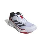 Adidas Mens Crazyquick Lightstrike Padel Tennis, White/Black/Lucid Red, 4
