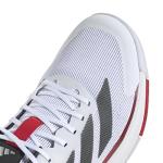 Adidas Mens Crazyquick Lightstrike Padel Tennis, White/Black/Lucid Red, 4