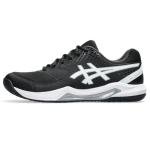 ASICS Men's Gel-Dedicate 8 Tennis Shoe, 9.5, Black/White