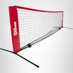 Wilson EZ Tennis Net – 18 Feet, Black/Red