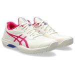 ASICS Women's Game FlyteFoam Tennis Shoes, 9, Cream/Bright Rose