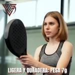 Transparent Padel Racket Protector + Sticker – Transparent Protector with Rugged Finish for More Protection 35 x 370 mm (3)