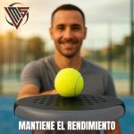 Transparent Padel Racket Protector + Sticker – Transparent Protector with Rugged Finish for More Protection 35 x 370 mm (3)